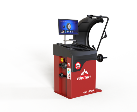 Fortisky 3D Millimeter Wave Radar Wheel Balancer Dynamic Display Screen Laser Light FWB-8833