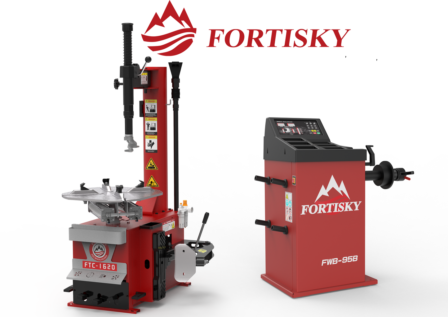 Fortisky Tire Changer & Wheel Balancer Combo 1620-95B