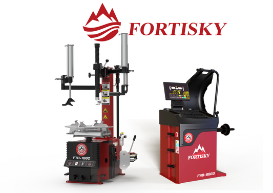 Fortisky Tire Changer 2.0HP Stronger Motor & Wheel Balancer Combo 1660-8823
