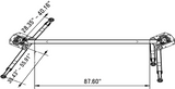Fortisky FL-120AX 12,000 lb Asymmetrical 2-Post Car Lift Single-Point Lock Release