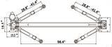 Fortisky FL-100TX 2-Post Car Lift 10,000 lb Capacity Overhead Single Point Lock Release