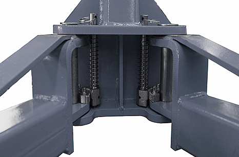 Fortisky FL-120AX 12,000 lb Asymmetrical 2-Post Car Lift Single-Point Lock Release