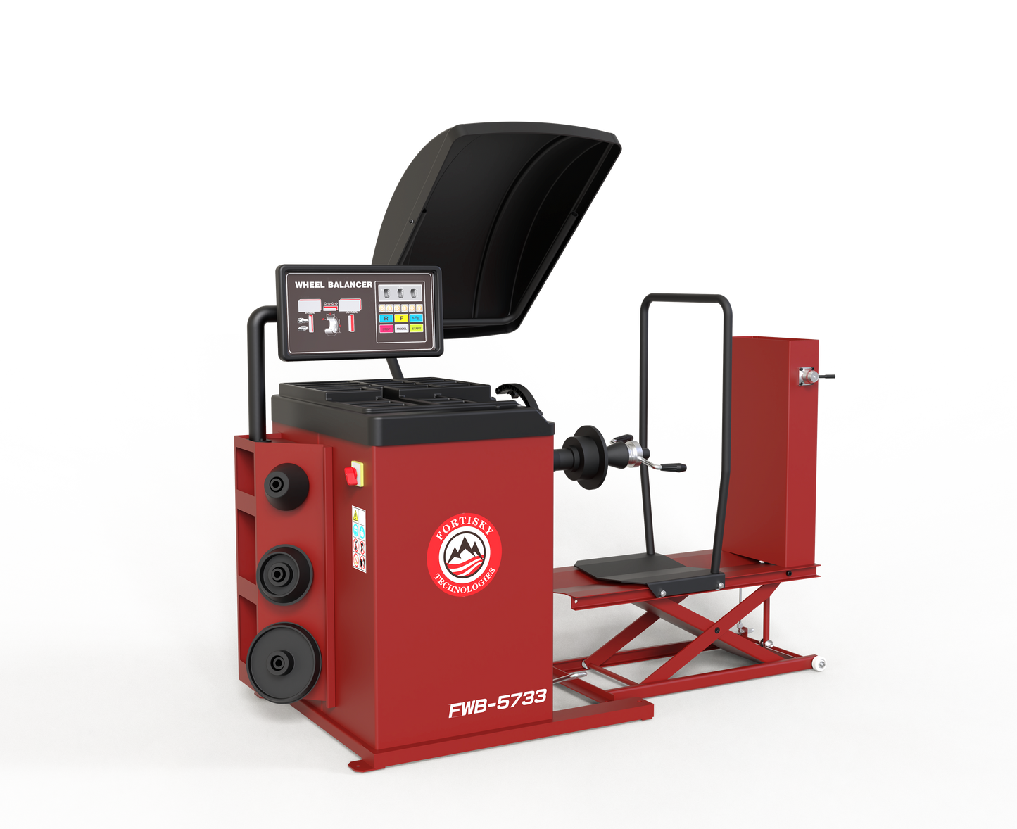 Fortisky Fully Automatic Truck/Car Wheel Balancer w/Lifting Cart FWB-5733