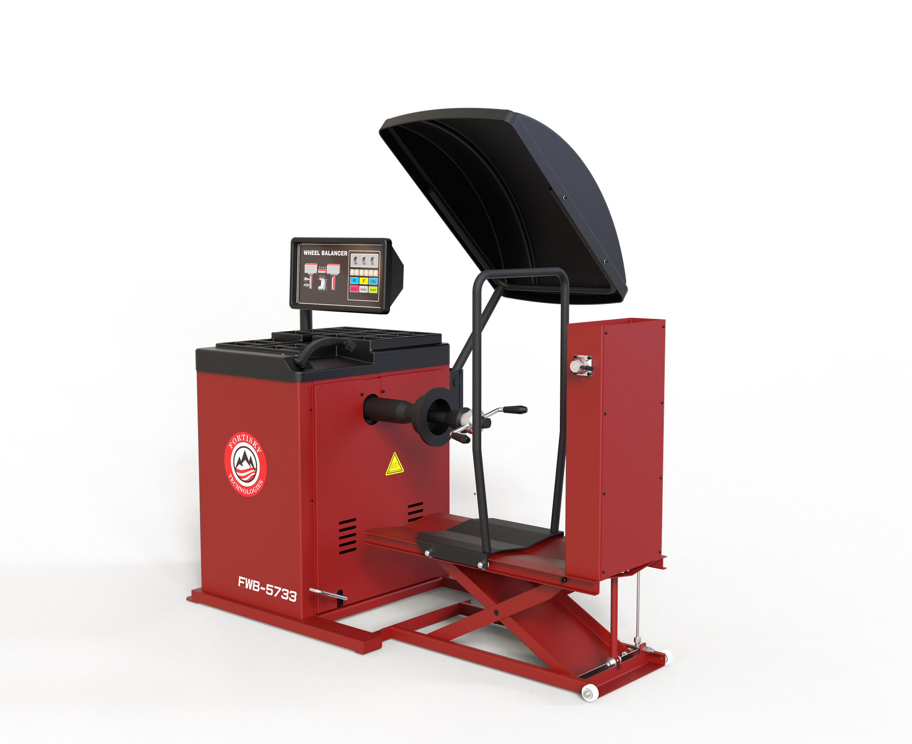 Fortisky Fully Automatic Truck/Car Wheel Balancer w/Lifting Cart FWB-5733