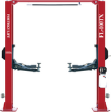 Fortisky FL-100TX 2-Post Car Lift 10,000 lb Capacity Overhead Single Point Lock Release