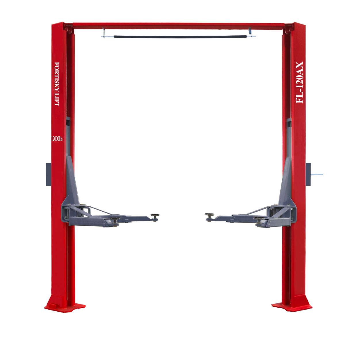 Fortisky FL-120AX 12,000 lb Asymmetrical 2-Post Car Lift Single-Point Lock Release