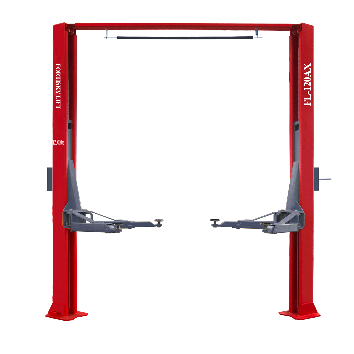 Fortisky FL-120AX 12,000 lb Asymmetrical 2-Post Car Lift Single-Point Lock Release
