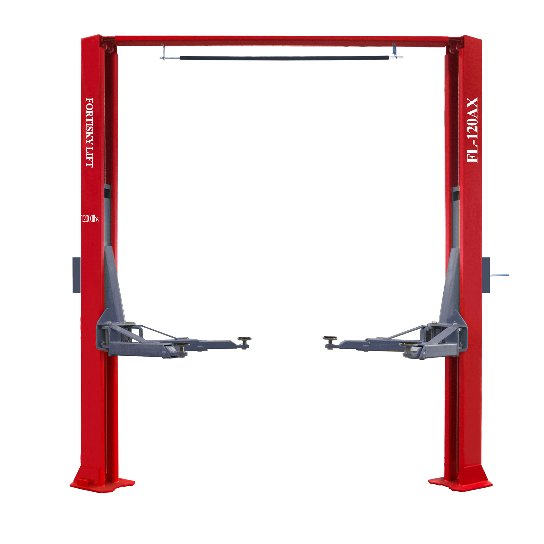 Fortisky FL-120AX 12,000 lb Asymmetrical 2-Post Car Lift Single-Point Lock Release