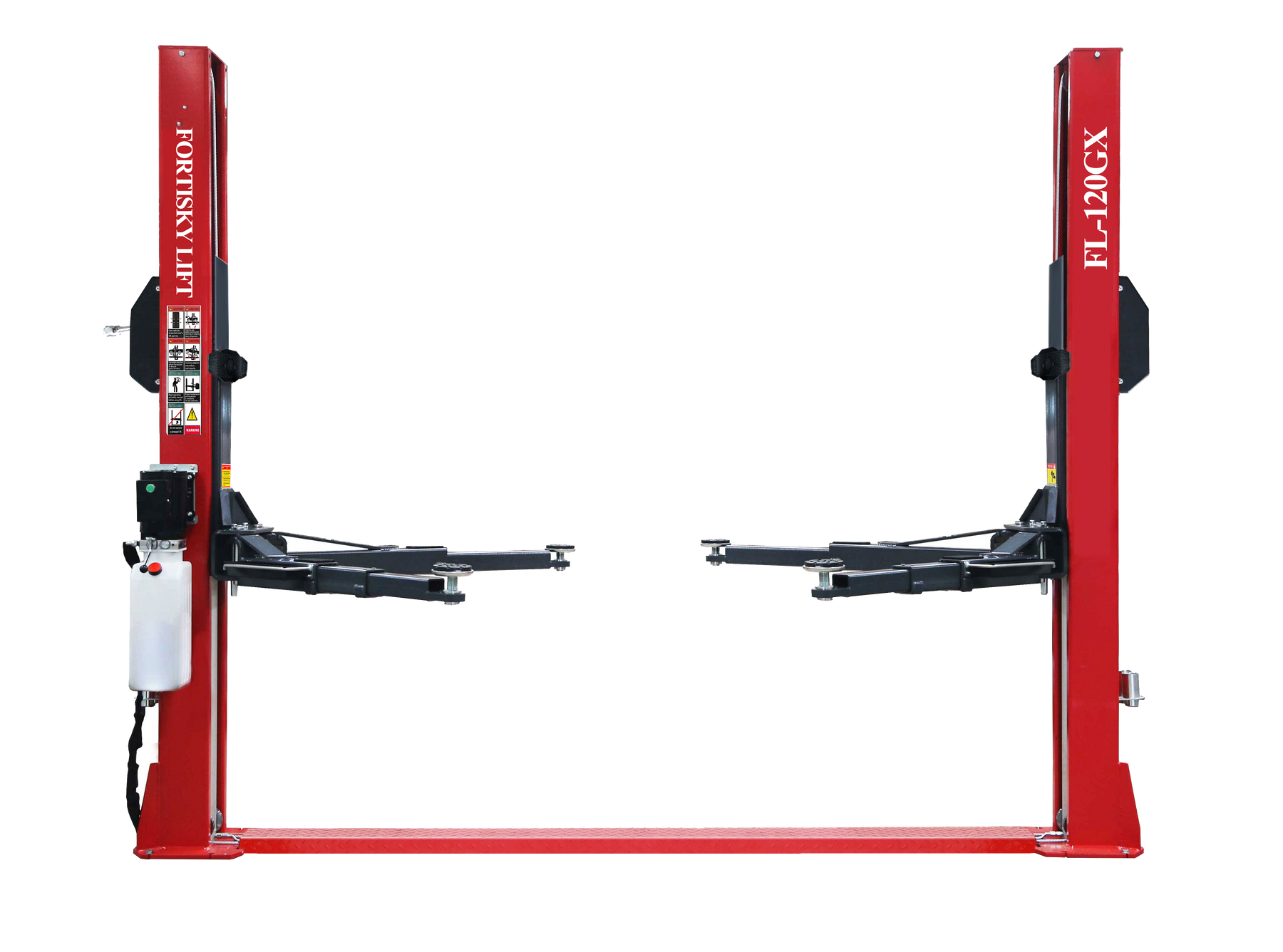 Fortisky FL-120GX 2-Post Car Lift 12,000 lb Capacity Single Point Lock Release