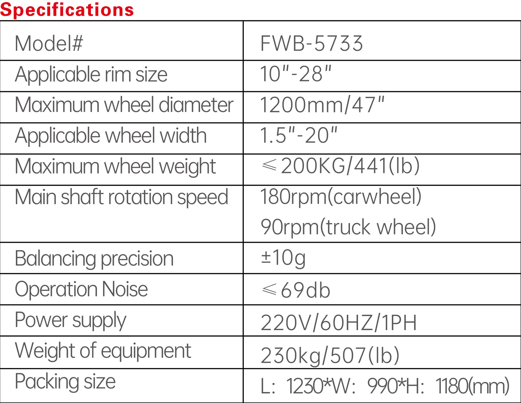 Fortisky Fully Automatic Truck/Car Wheel Balancer w/Lifting Cart FWB-5733