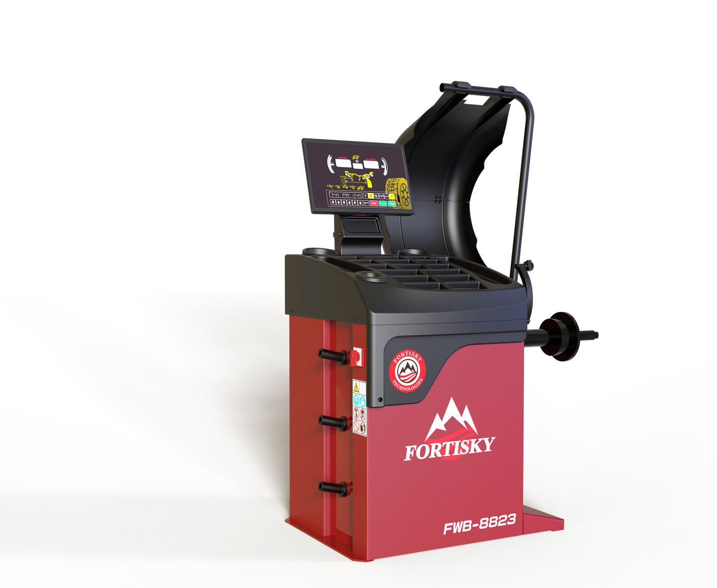 Fortisky Tilt Back Tire Changer 2.0HP Stronger Motor & Wheel Balancer Combo 1670-8823