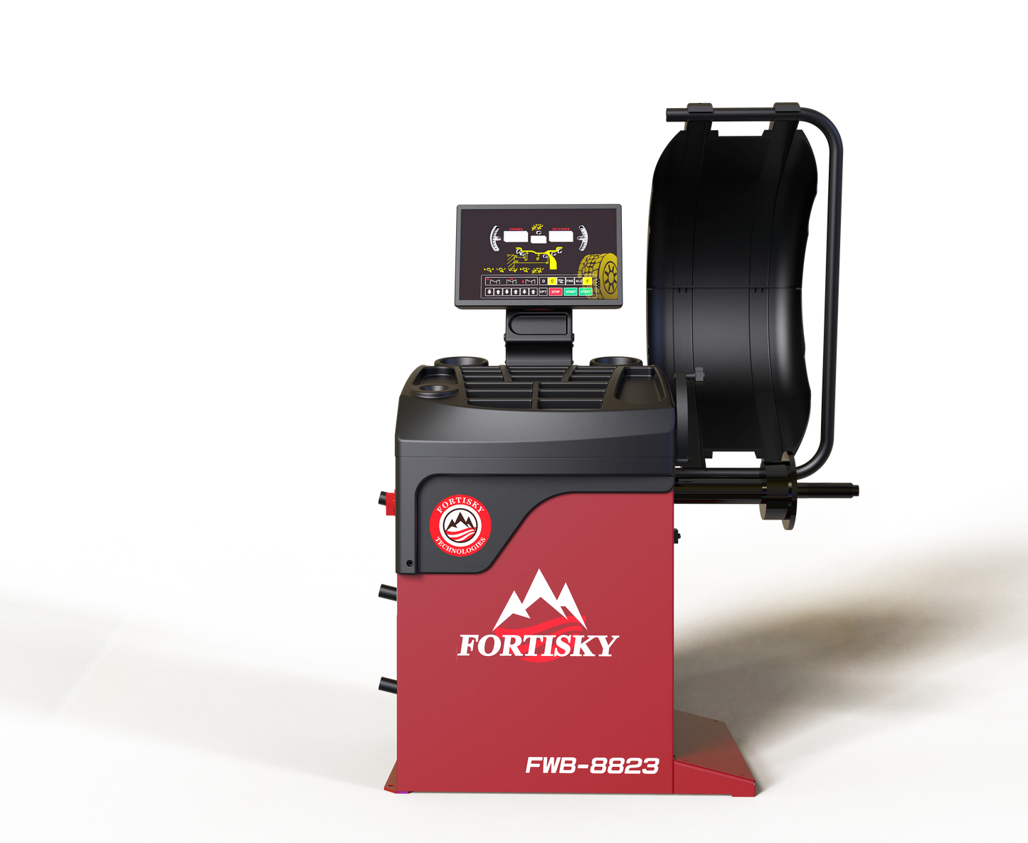 Fortisky Tilt Back Tire Changer 2.0HP Stronger Motor & Wheel Balancer Combo 1670-8823