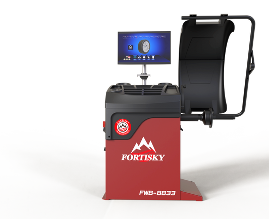 Fortisky 3D Millimeter Wave Radar Wheel Balancer Dynamic Display Screen Laser Light FWB-8833