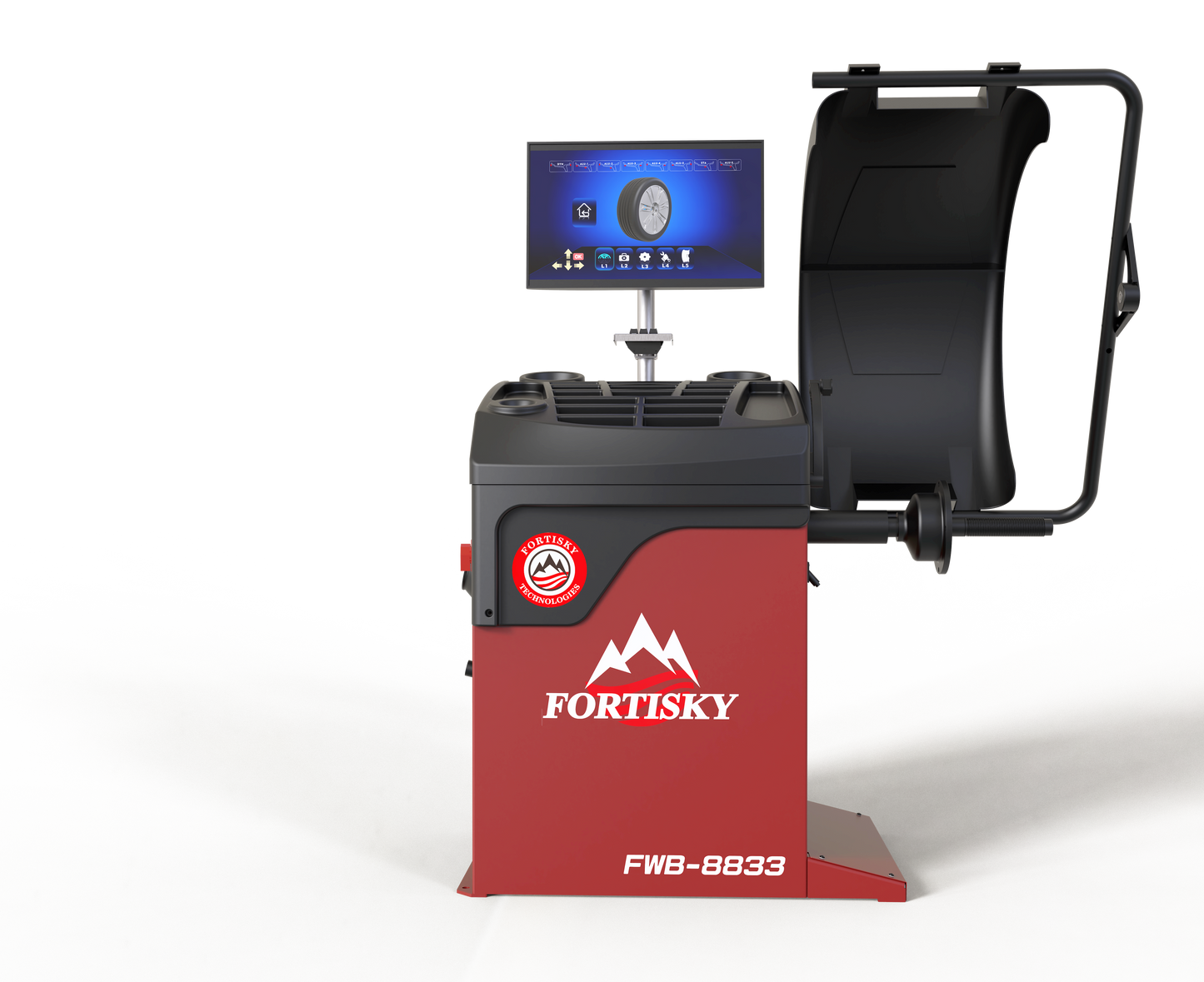 Fortisky Tilt Back Tire Changer & Dynamic Display Screen Wheel Balancer Combo 1670-8833