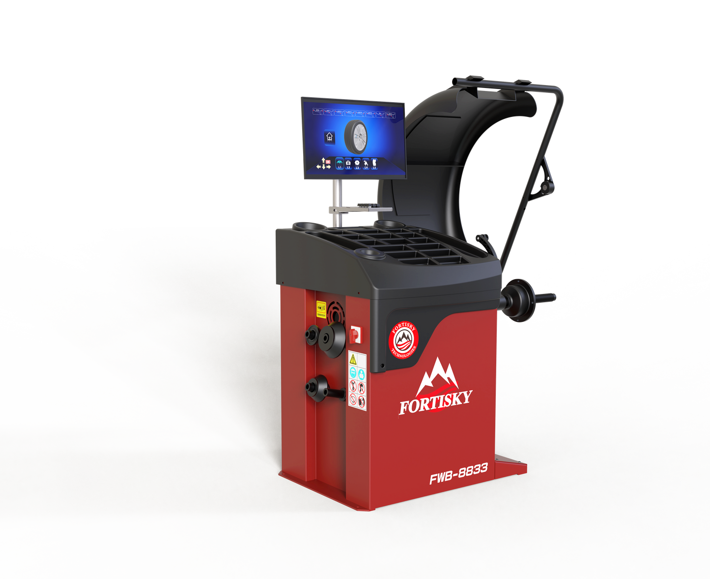 Fortisky Tilt Back Tire Changer & Dynamic Display Screen Wheel Balancer Combo 1670-8833