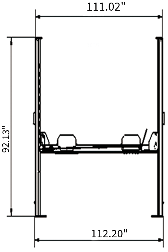 Fortisky FL-90PL 9,000 lb Heavy-Duty 4-Post Parking Lift