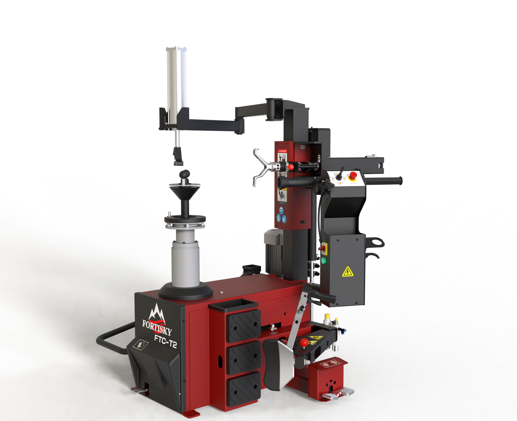 Fortisky Leverless Center Post Tire Changer Fully Automatic Combo T2-8823