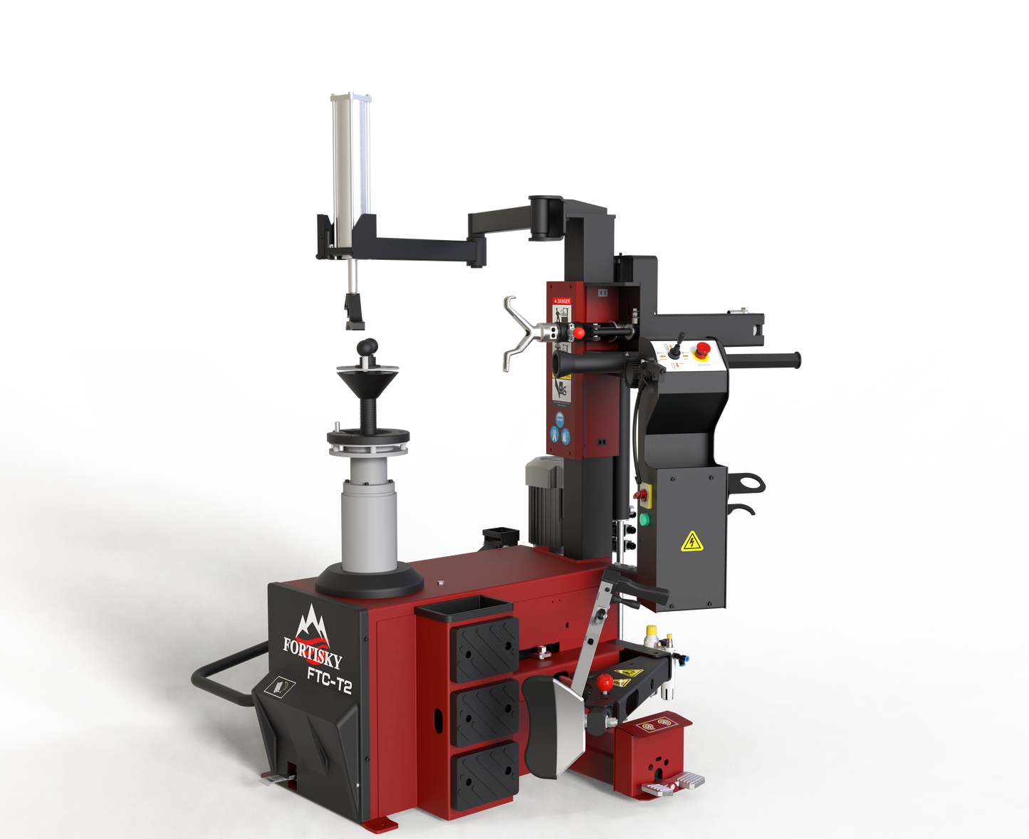 Fortisky Leverless Center Post Tire Changer Fully Automatic Combo T2-70B