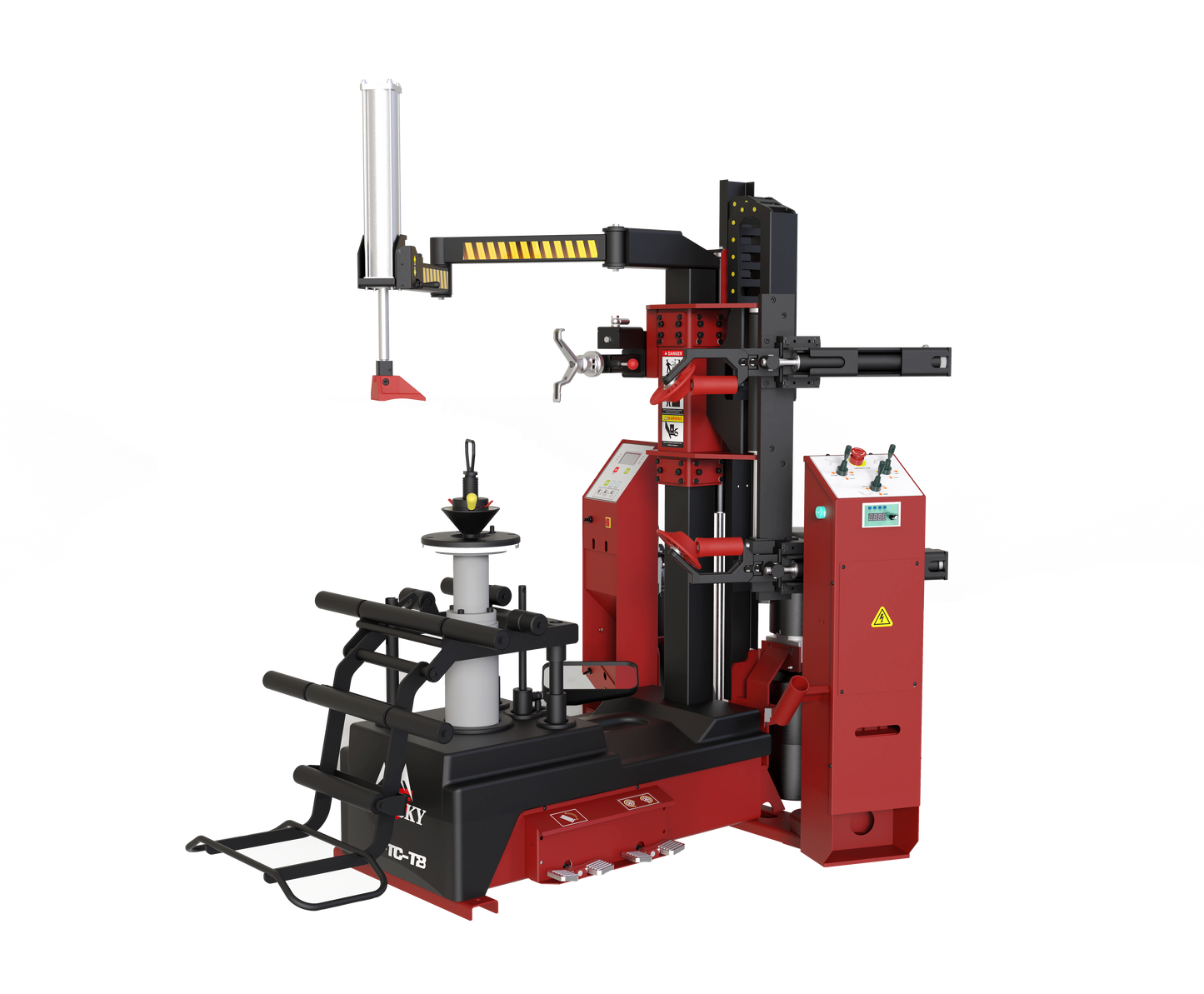 Fortisky Leverless Center Post Tire Changer Fully Automatic Combo T8-8833